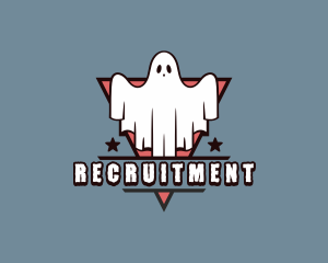 Haunted Spooky Ghost  Logo