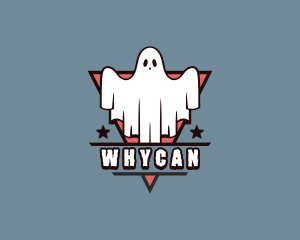 Haunted Spooky Ghost  Logo
