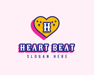 Heart Love Fashion logo design