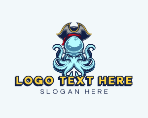 Pirate - Pirate Octopus Gaming logo design