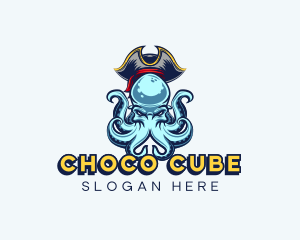Tentacles - Pirate Octopus Gaming logo design