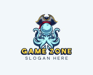 Pirate Octopus Gaming logo design