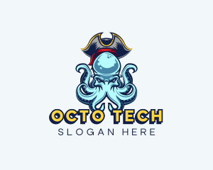 Pirate Octopus Gaming logo design