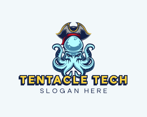 Pirate Octopus Gaming logo design