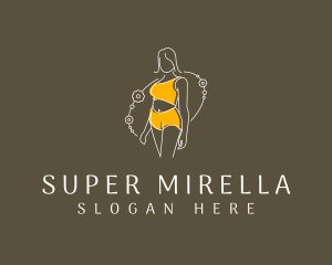 Swimsuit - Minimalist Lingerie Apparel logo design