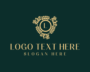 Event Planner - Floral Beauty Wreath logo design