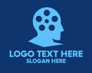 Film - Blue Filmmaker Director logo design