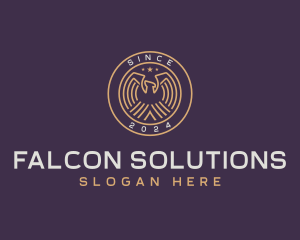 Falcon Aviation Crest logo design