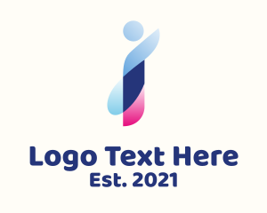 Letter I - Telecommunication Letter I logo design