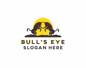 Wild Bull Fighting logo design