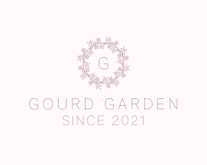 Garden Flower Wreath logo design