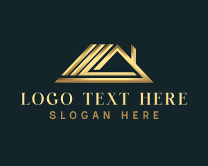 Lease - Residential Realty Roofing logo design