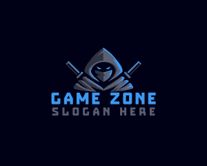 Player - Ninja Assassin Gaming logo design