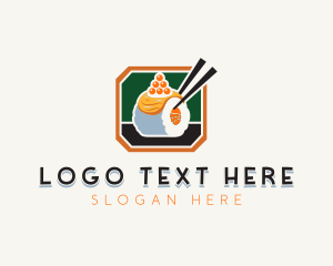 Seaweed - Fish Sushi Caviar logo design
