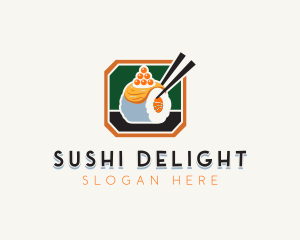 Fish Sushi Caviar logo design