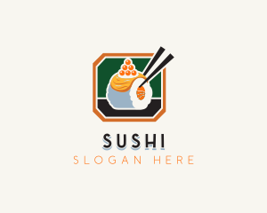 Fish Sushi Caviar logo design