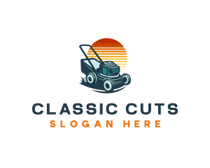 Grass Cutting Equipment logo design