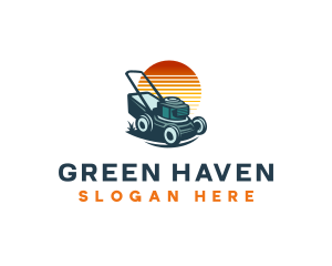 Grass Cutting Equipment logo design