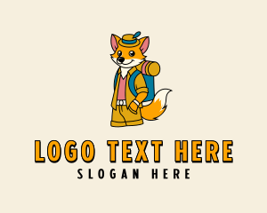 Explorer - Fox Backpacking Explorer logo design
