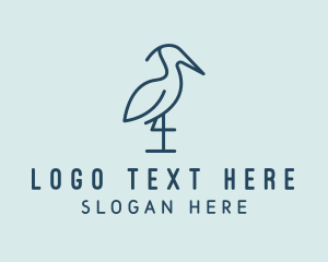 Widlife - Heron Bird Sanctuary logo design