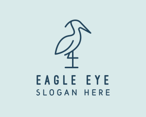 Heron Bird Sanctuary logo design