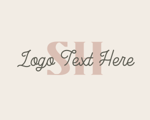 Typography - Elegant Cursive Signature logo design