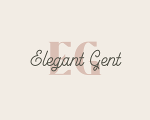 Elegant Cursive Signature logo design