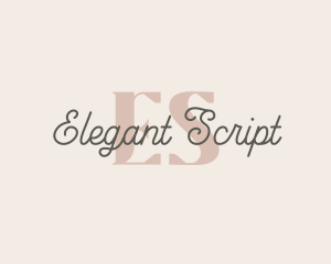 Elegant Cursive Signature logo design