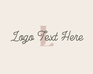 Elegant Cursive Signature Logo