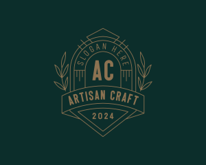 Artisanal Boutique Wreath logo design