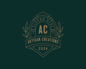 Artisanal Boutique Wreath logo design