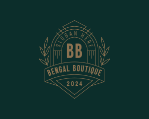 Artisanal Boutique Wreath logo design