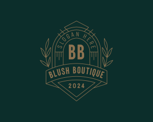 Artisanal Boutique Wreath logo design