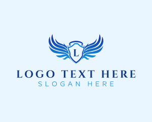 Angel - Wing Shield Angel logo design