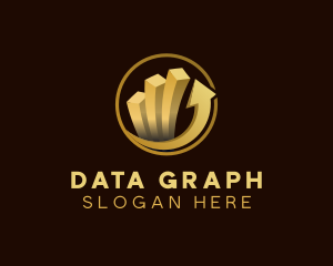 Graph Stock Arrow logo design