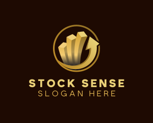 Stocks - Graph Stock Arrow logo design