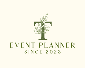 Stylist - Letter T Plant logo design
