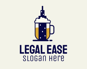 Draft Beer - Mug Beer City logo design