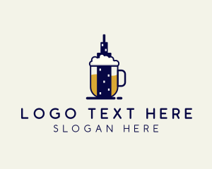 Liquor - Mug Beer City logo design