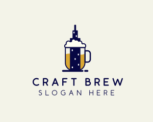 Mug Beer City logo design