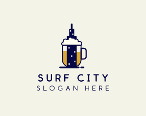 Mug Beer City logo design