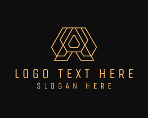 Web Developer - Digital Technology Letter A logo design