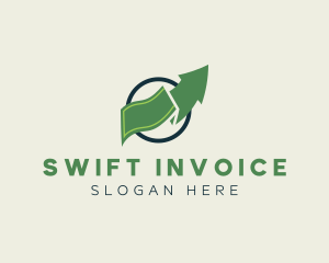 Invoice - Circle Money Arrow logo design