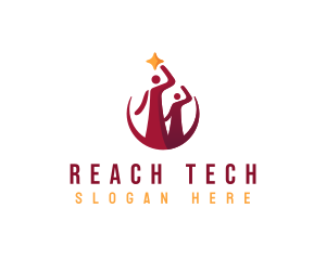 Reach - Human Insurance Mentor logo design