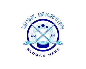 Hockey Sports Tournament Logo