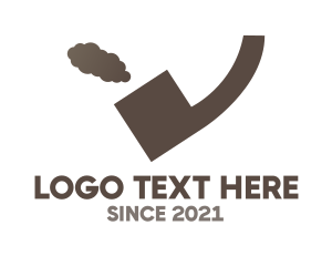 Puff - Quote Smoking Pipe logo design