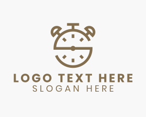 Minute - Alarm Clock Letter S logo design