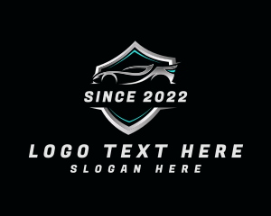 Car - Sportscar Shield Emblem logo design