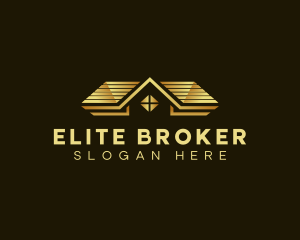 Broker - Broker Realty Roofing logo design