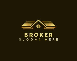 Broker Realty Roofing logo design
